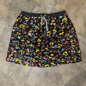 rockets of awesome rainbow sequin mini micro sweat skirt size 7